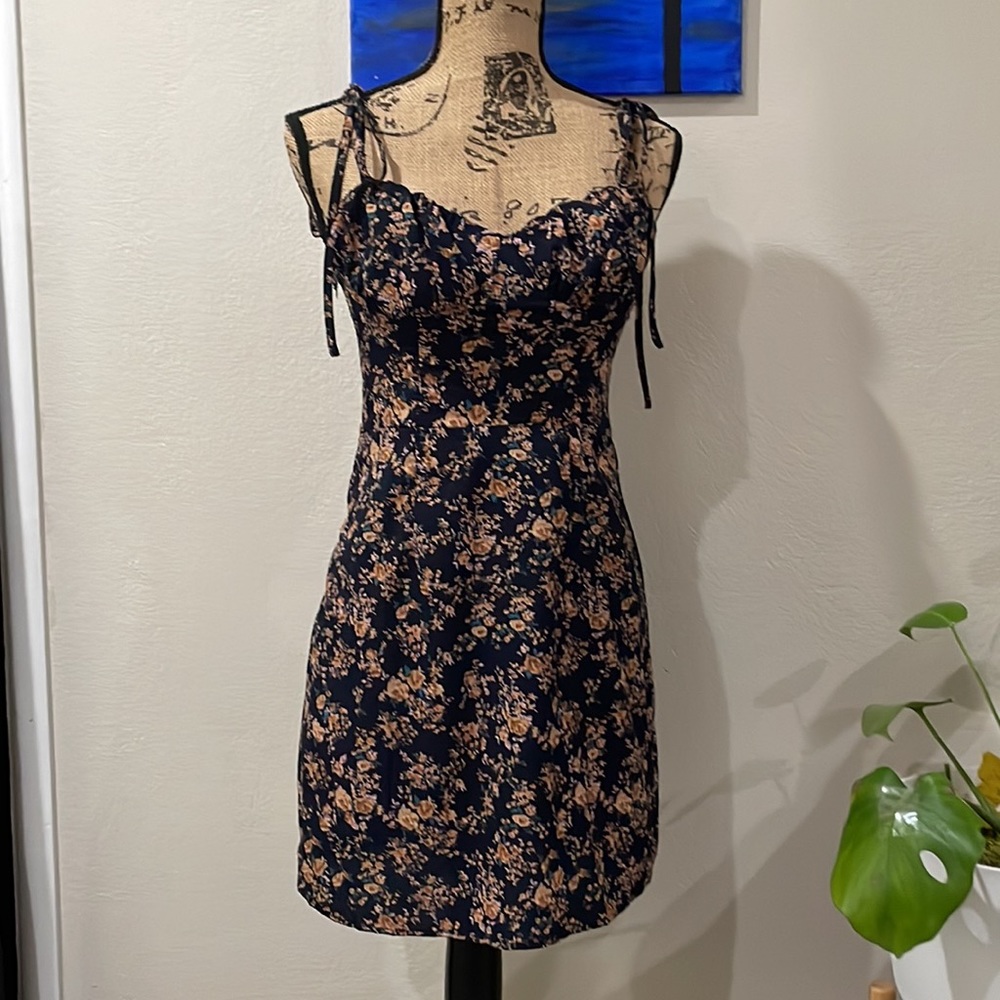 Navy Floral dress